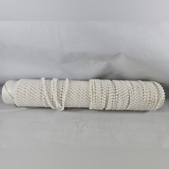 White Lace String Beads Craft Sewing Lot Flowers Floral - Picture 5 of 16